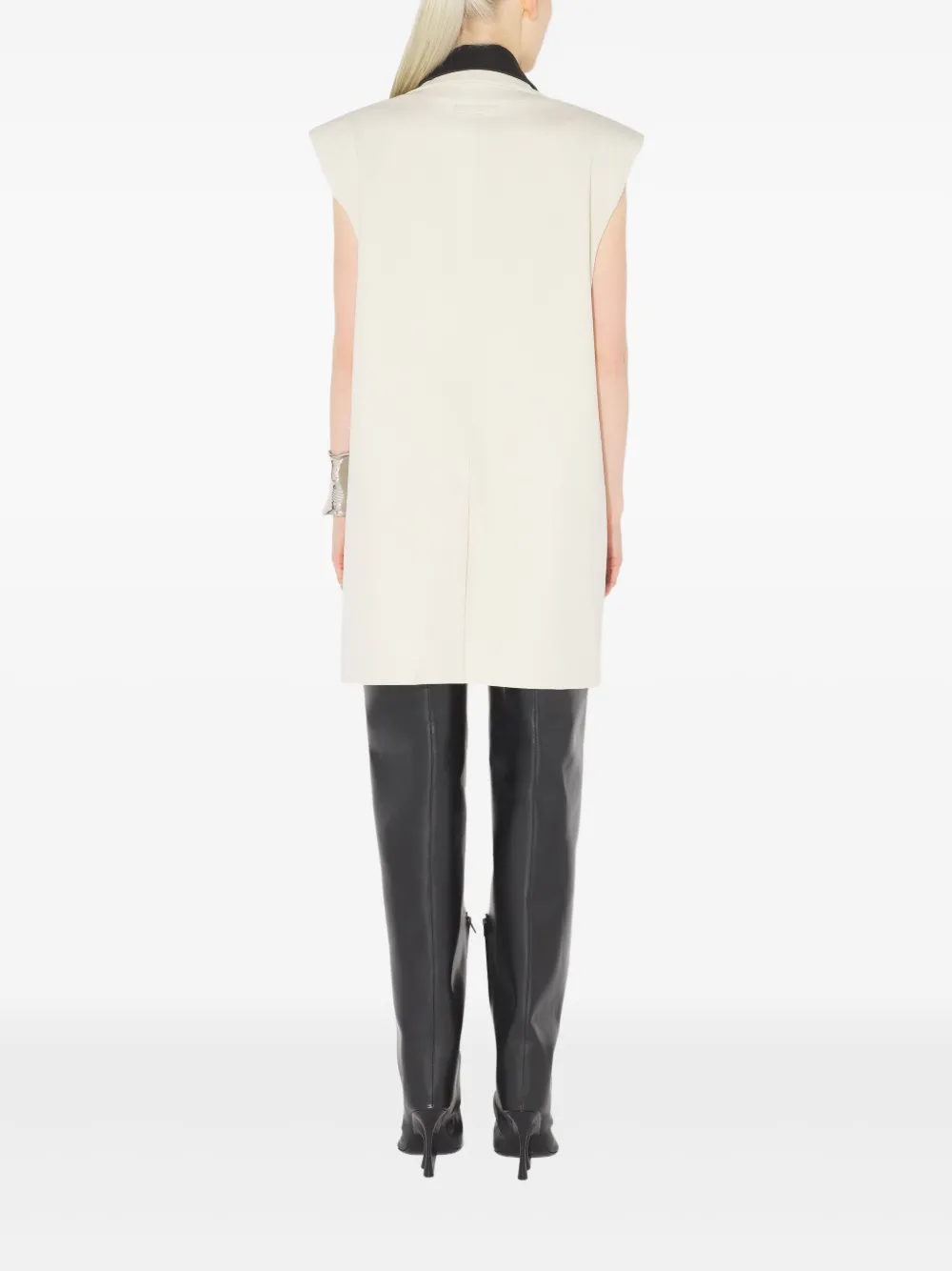 Jean Paul Gaultier Tweekleurige top Beige