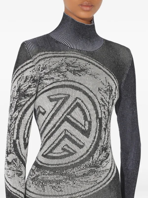 Jean Paul Gaultier Laurel Stamp Jacquard long-sleeves Sweater