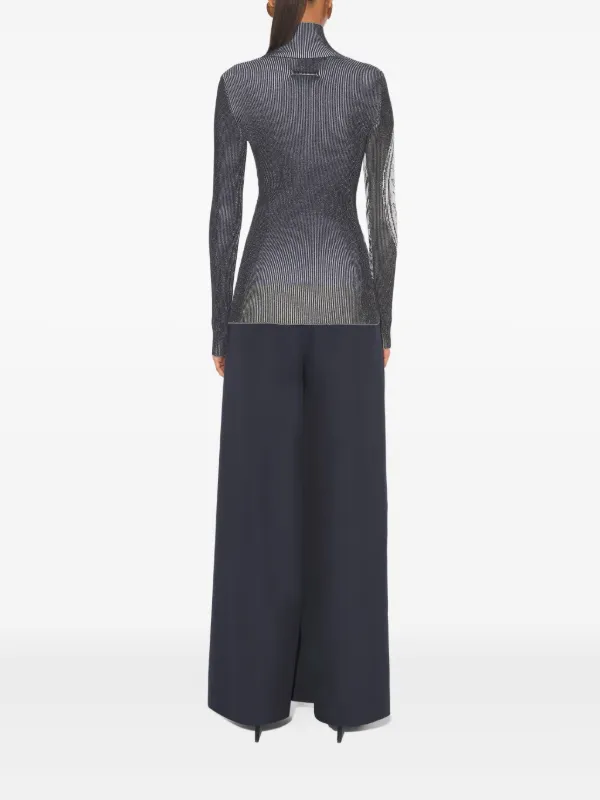 Jean Paul Gaultier Laurel Stamp Jacquard long-sleeves Sweater