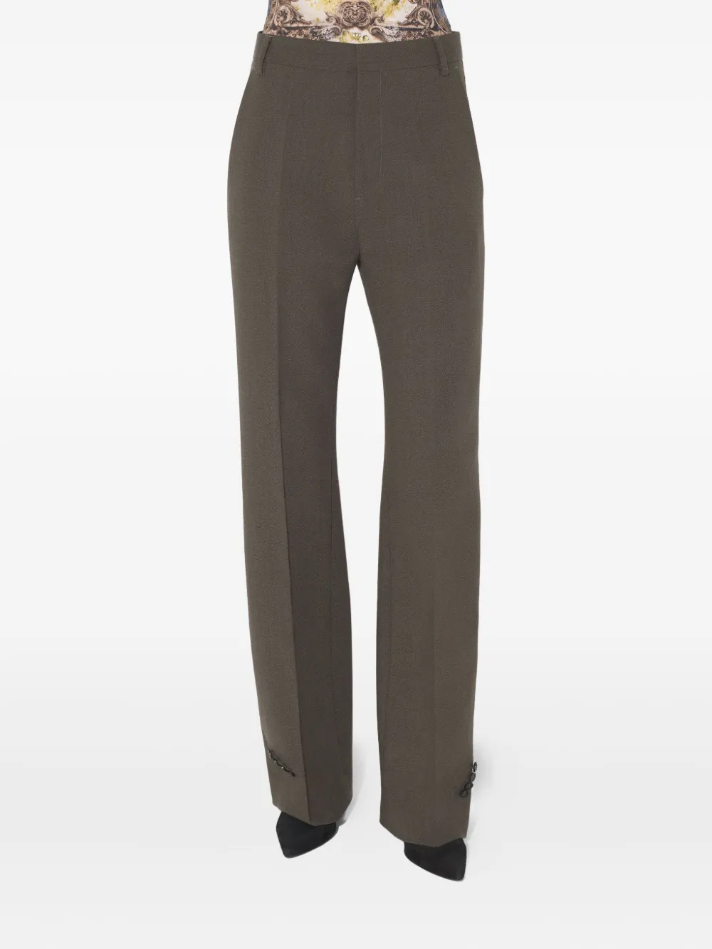 Jean Paul Gaultier Pantalon met knopen Bruin