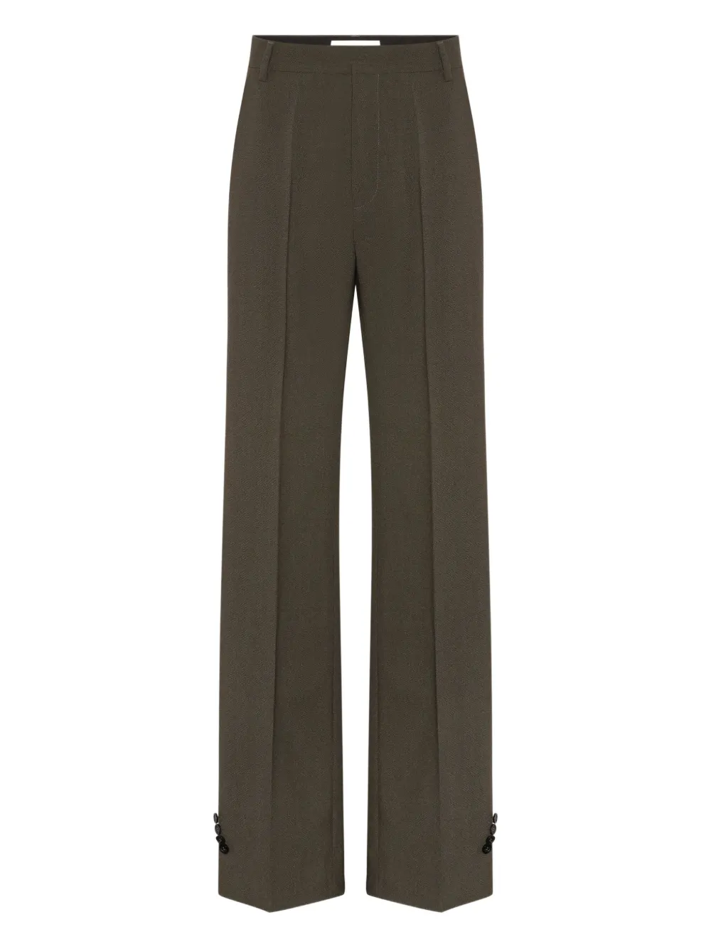 Jean Paul Gaultier hem buttoning tailoring trousers | Brown | Image 1