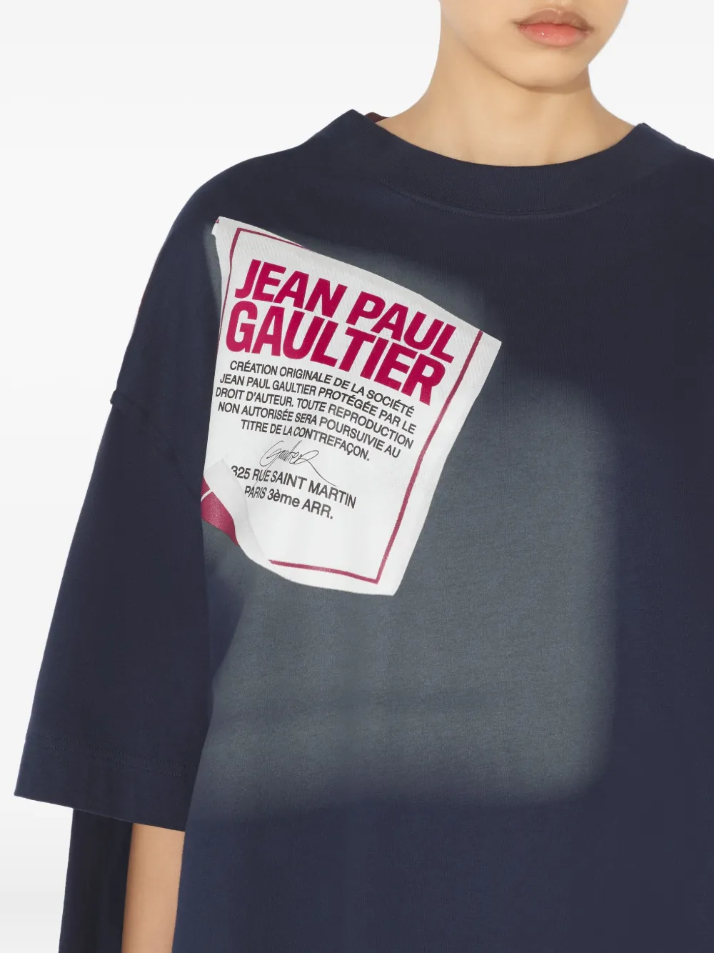 Jean Paul Gaultier Gelaagd T-shirt Blauw