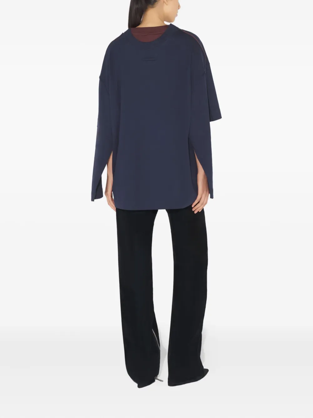 Jean Paul Gaultier Gelaagd T-shirt Blauw