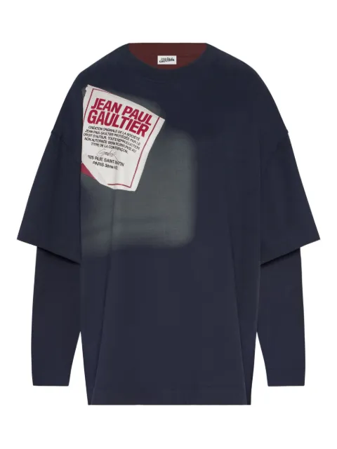 Jean Paul Gaultier layered-design T-shirt