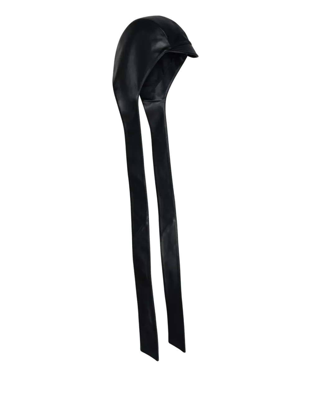 Jean Paul Gaultier leather hood - Black