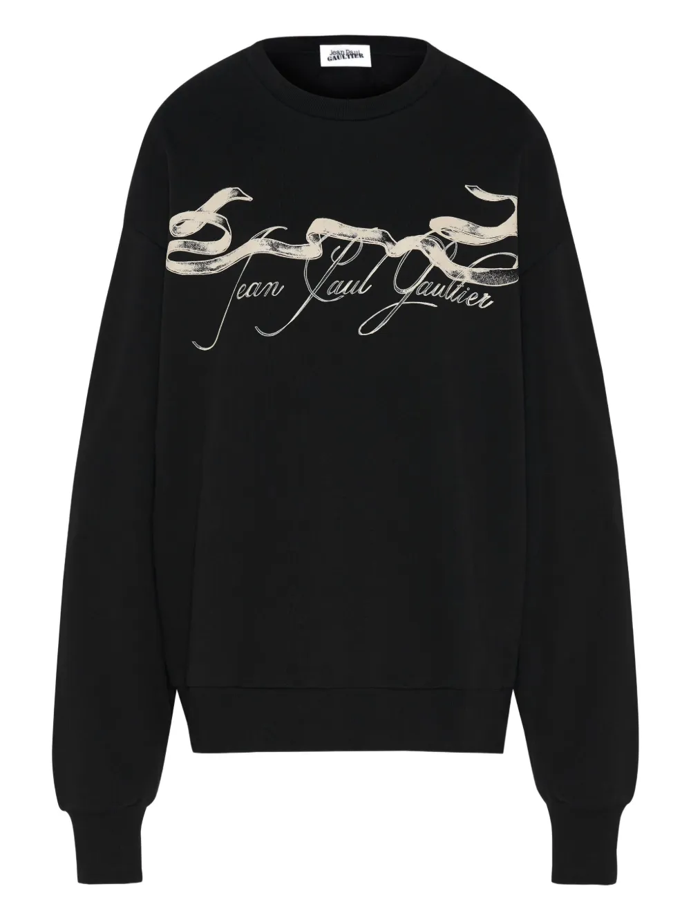 Jean Paul Gaultier Tattoo Ruban printed crew-neck sweatshirt | Black | Image 1