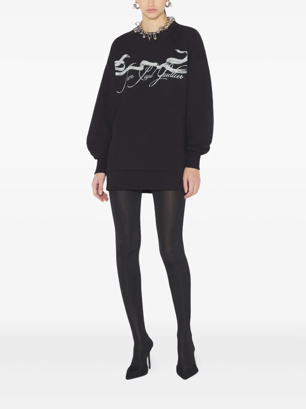 Jean Paul Gaultier Tattoo Ruban printed crew-neck sweatshirt | Sweaters | Image 2