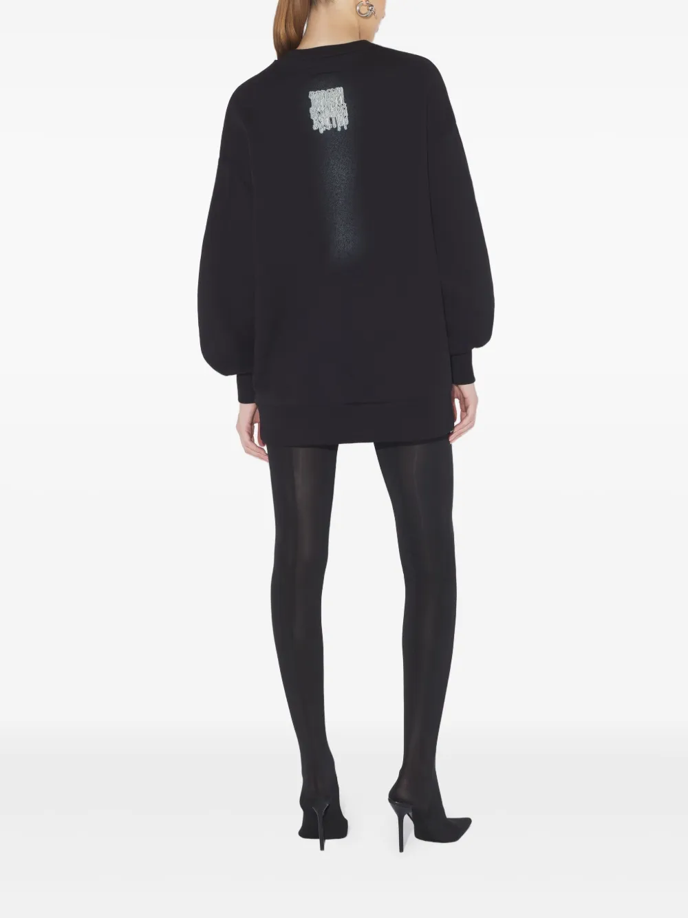 Jean Paul Gaultier Tattoo Ruban Sweatshirt Mit Print In Black