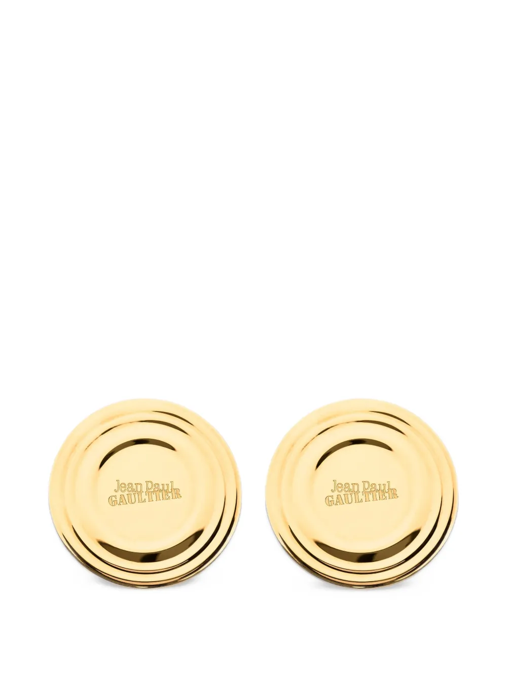 Jean Paul Gaultier Orecchini con logo inciso - Oro
