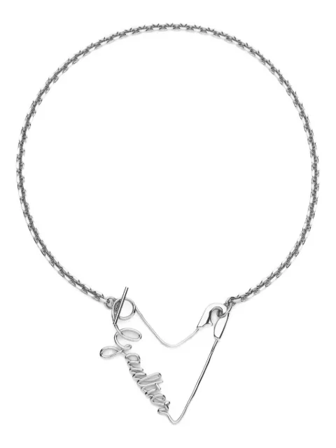 Jean Paul Gaultier logo-lettering necklace
