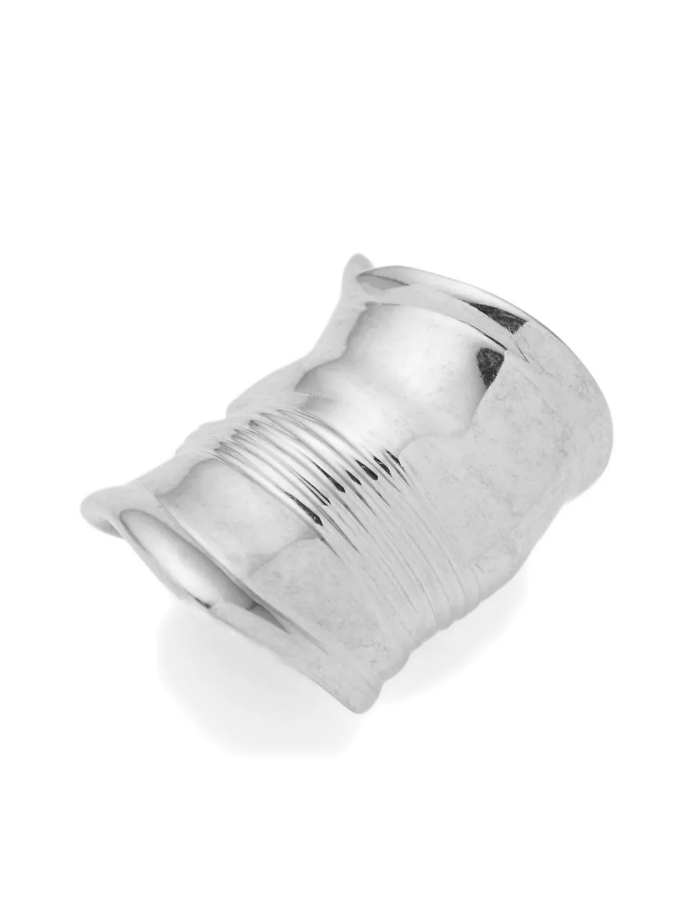 Jean Paul Gaultier Distorted Can Earcuff - Silver 