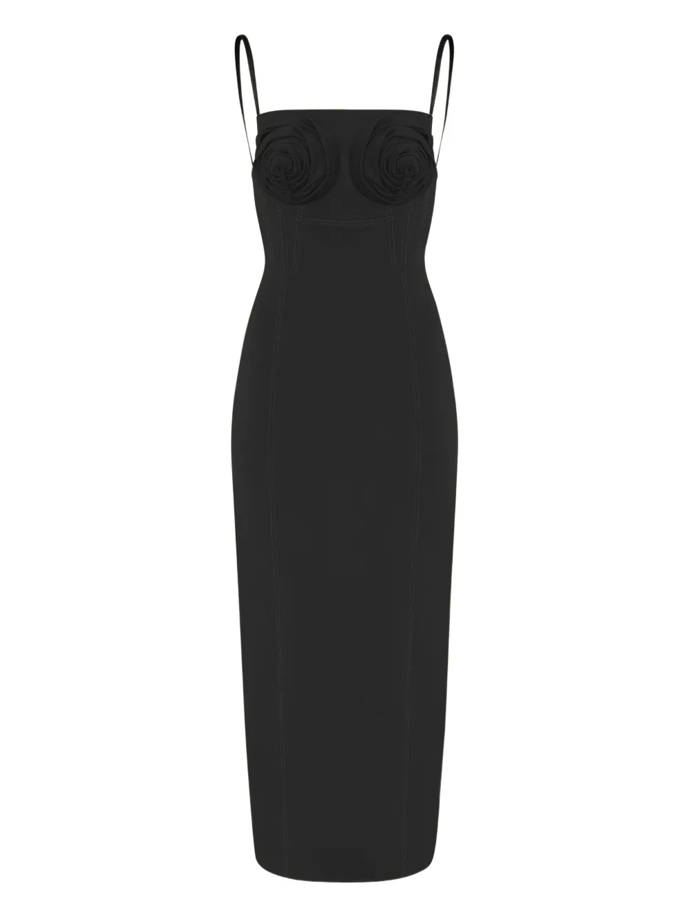 Jean Paul Gaultier Conical Bra Cup Maxi Dress In Black