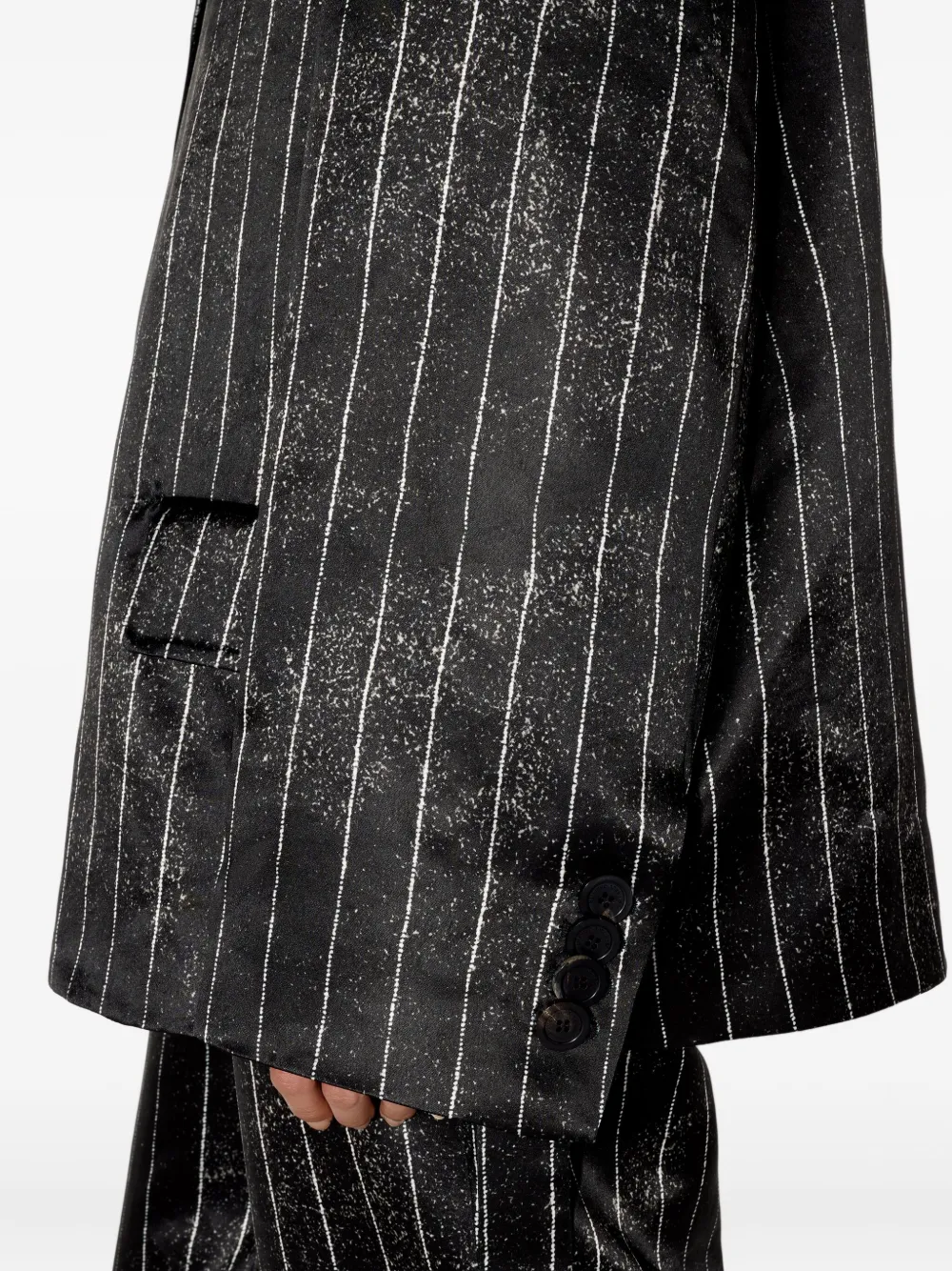 Jean Paul Gaultier Long-sleeved Jacket In Black