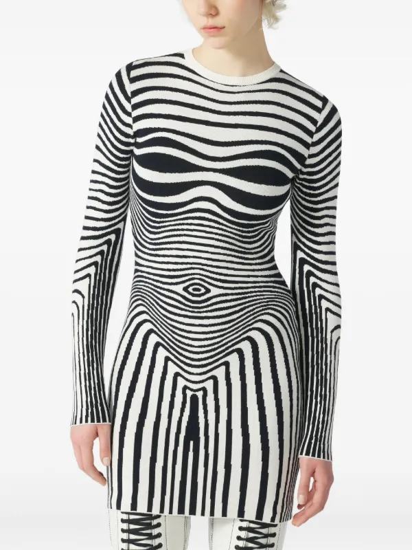 chinese dress ladies Jean Paul Gaultier Floral Long Sleeve Dress