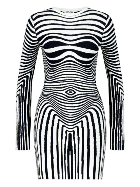Jean Paul Gaultier vestido manga larga con rayas