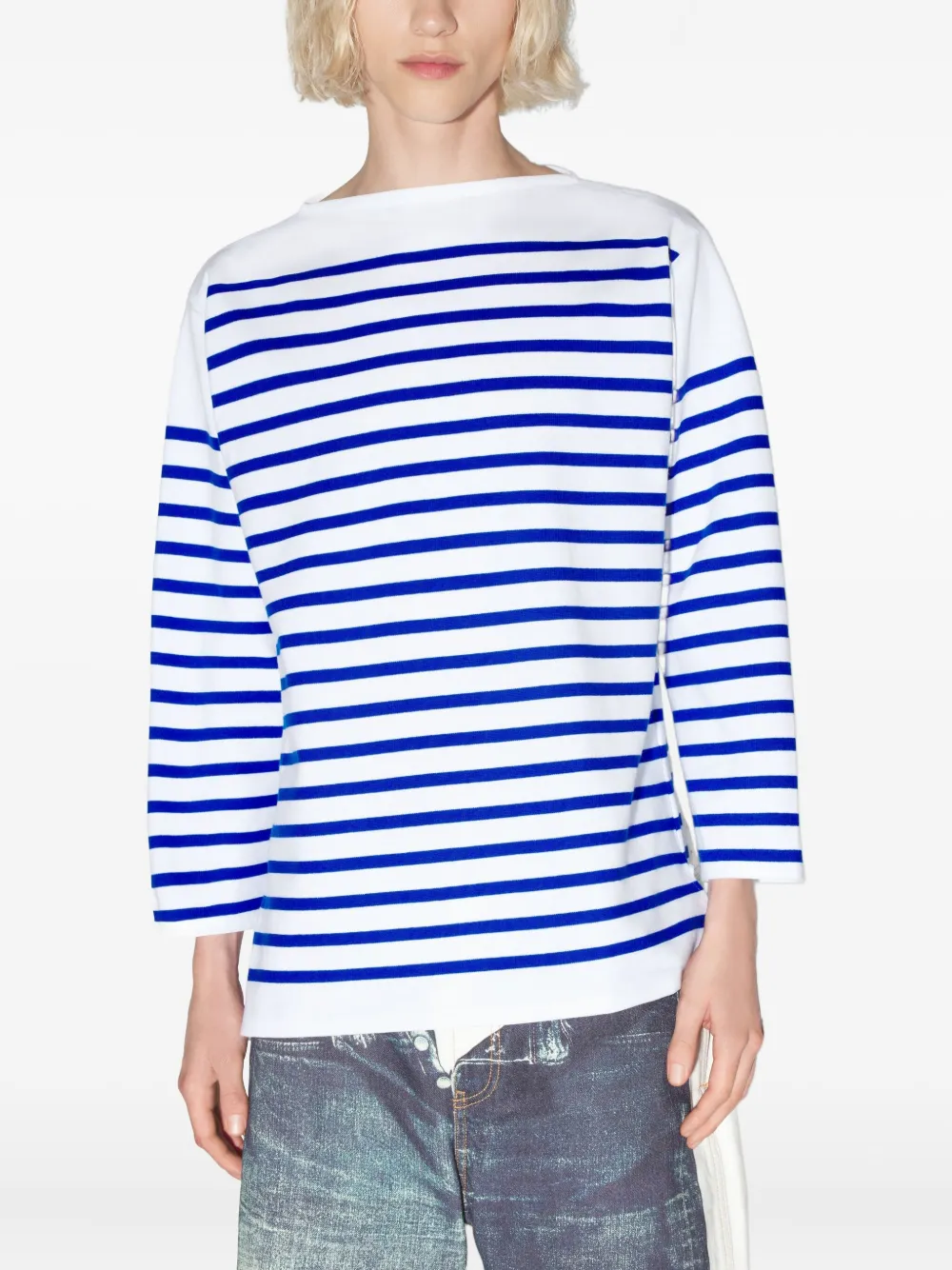 Jean Paul Gaultier La Marinière T-shirt In White