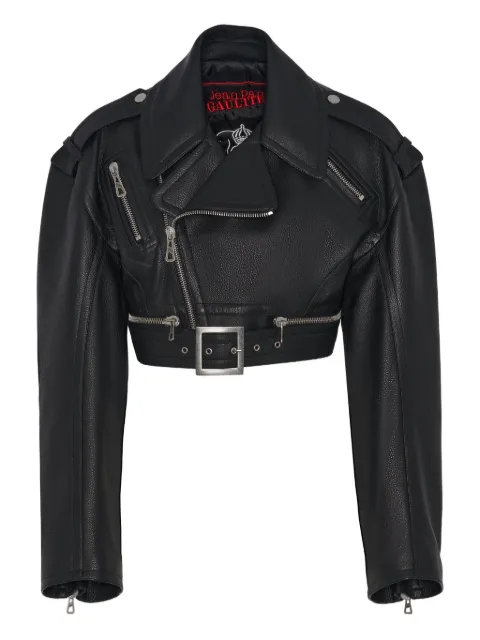 Jean Paul Gaultier Perfecto cropped leather jacket