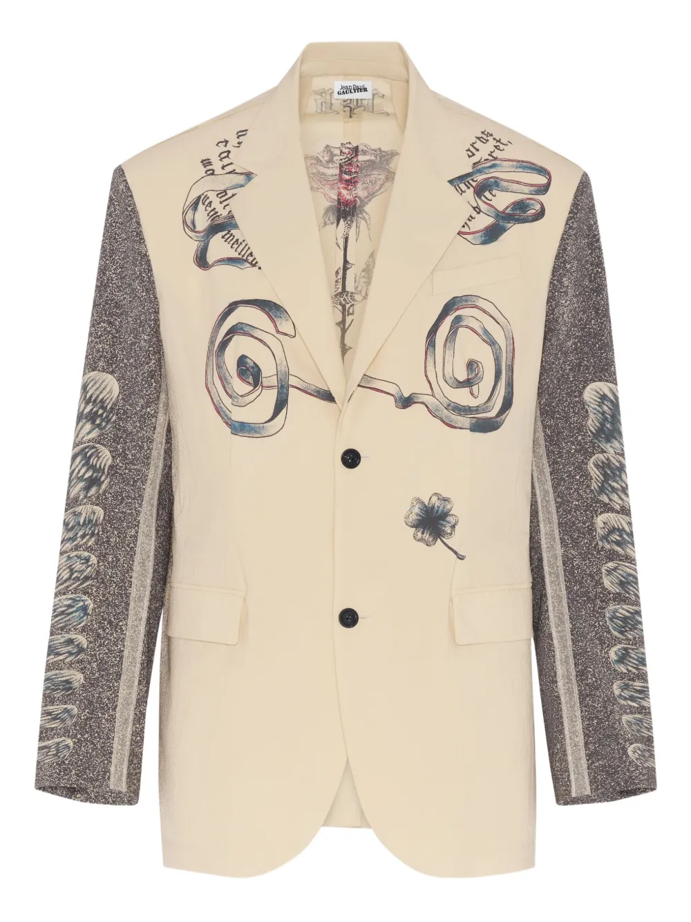 Jean Paul Gaultier Blazer Multi-Tattoo con stampa - Toni neutri