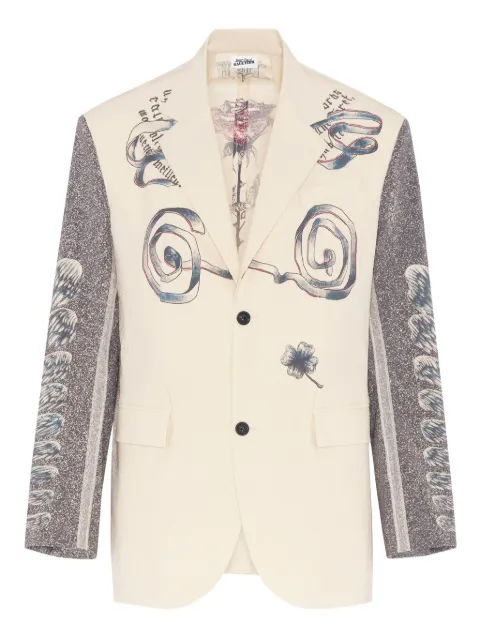 Jean Paul Gaultier Multi-Tattoo printd blazer