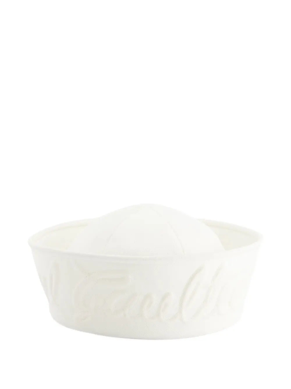 Jean Paul Gaultier Cappello con logo goffrato - Bianco