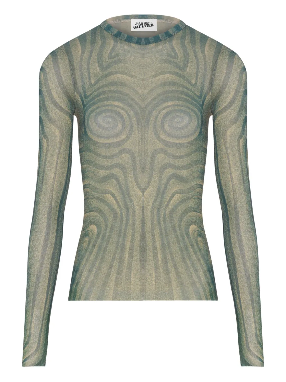 Jean Paul Gaultier top Spiral | verde | Image 1