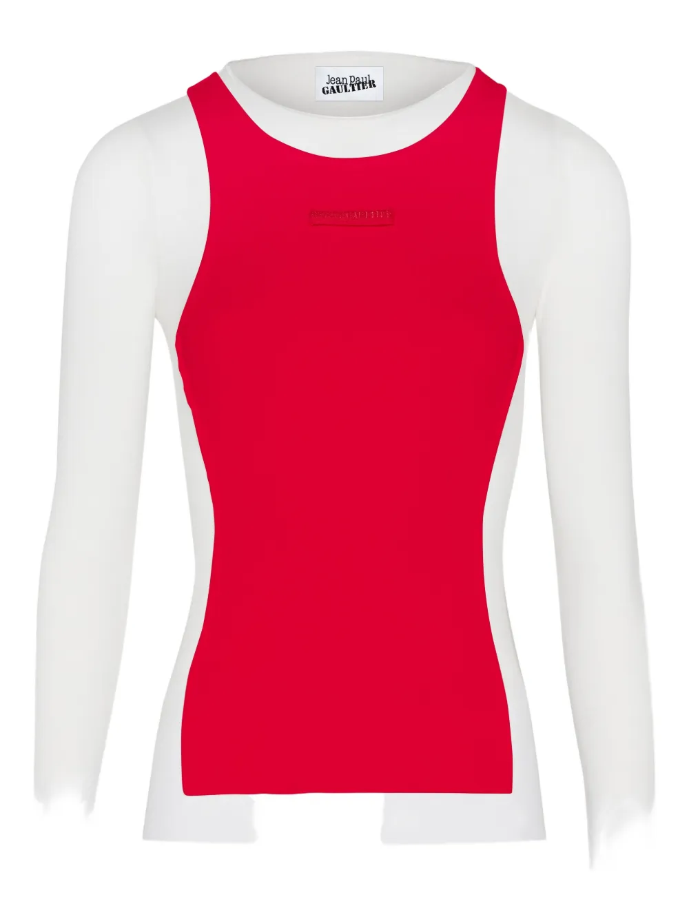 Jean Paul Gaultier playera a capas | rojo | Image 1