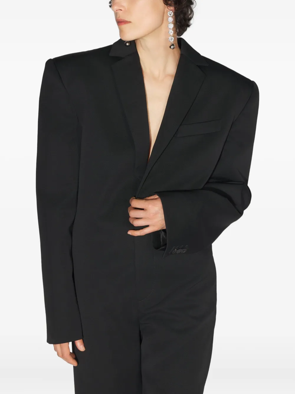 Jean Paul Gaultier lacing detail tailored jumpsuit | Black | Image 1