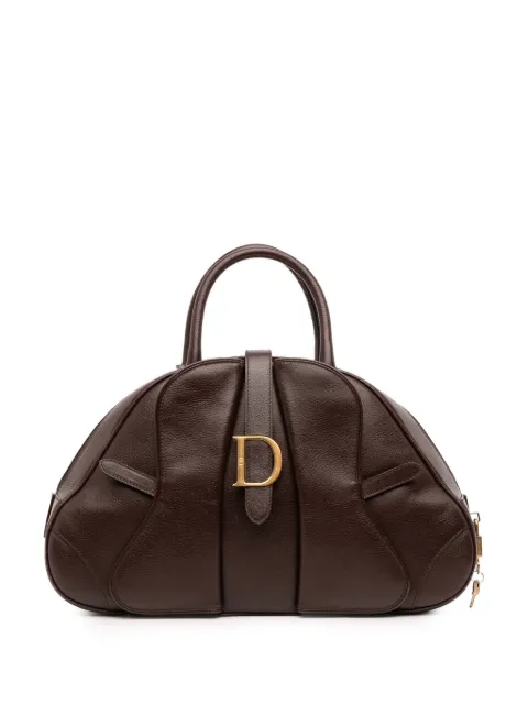 Christian Dior Pre-Owned 2001 Calfskin Double Saddle Bowler Bag handbag