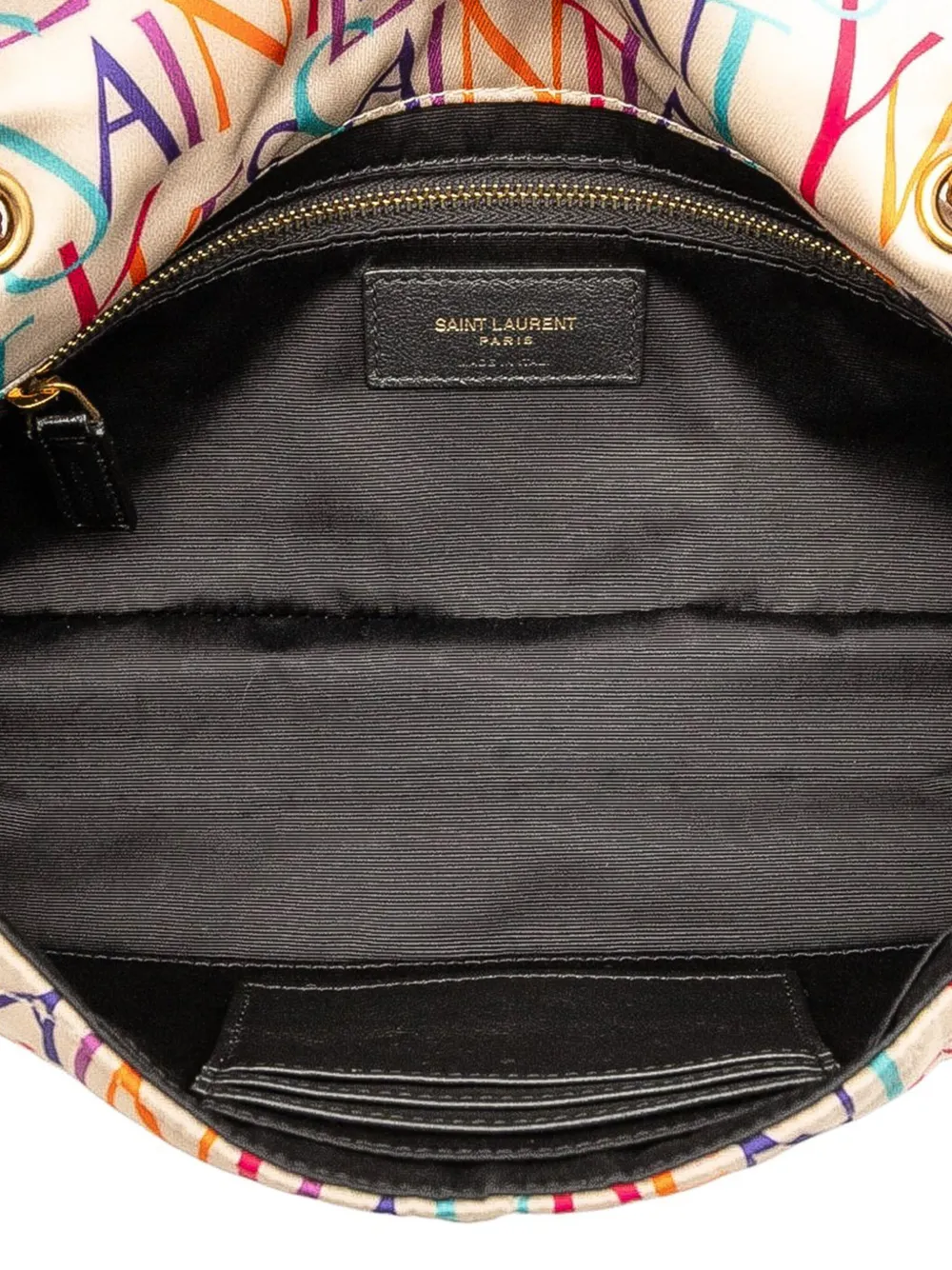 2022 Medium Silk Carre Rive Gauche Print Patchwork Jamie Shoulder Bag