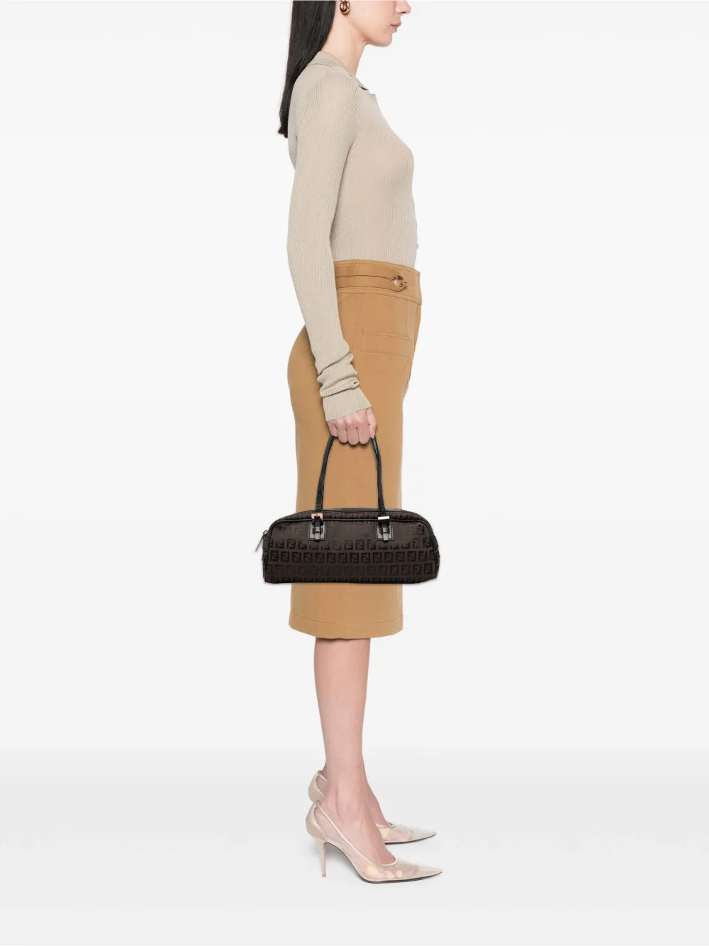 Fendi Pre-Owned 20th Century Small Zucchino Canvas handbag | Pre-Owned | Image 2