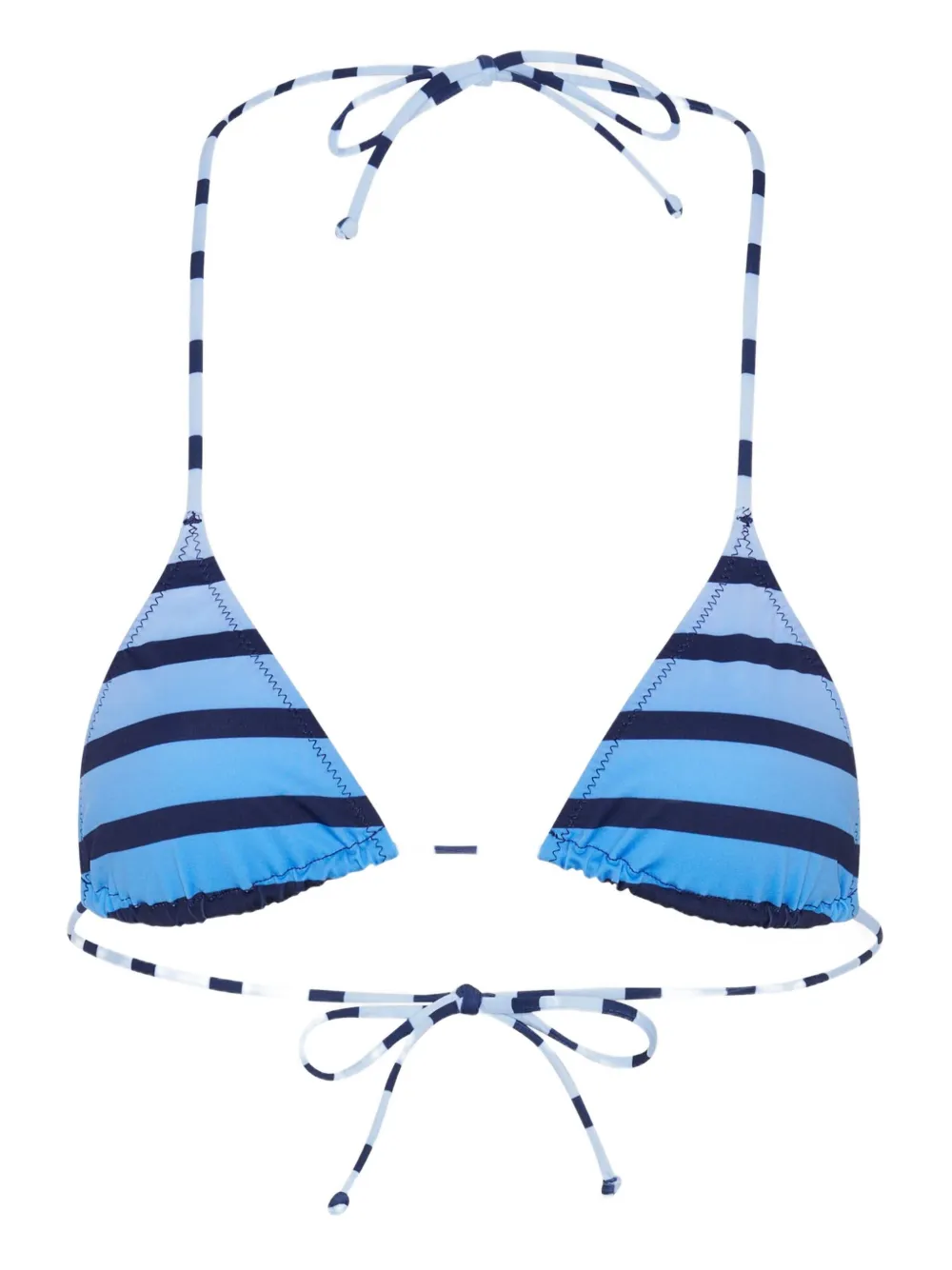 Jean Paul Gaultier Top bikini a righe - Blu