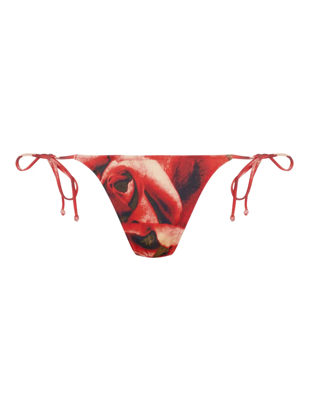 Jean Paul Gaultier Slip bikini Roses con stampa - Rosso