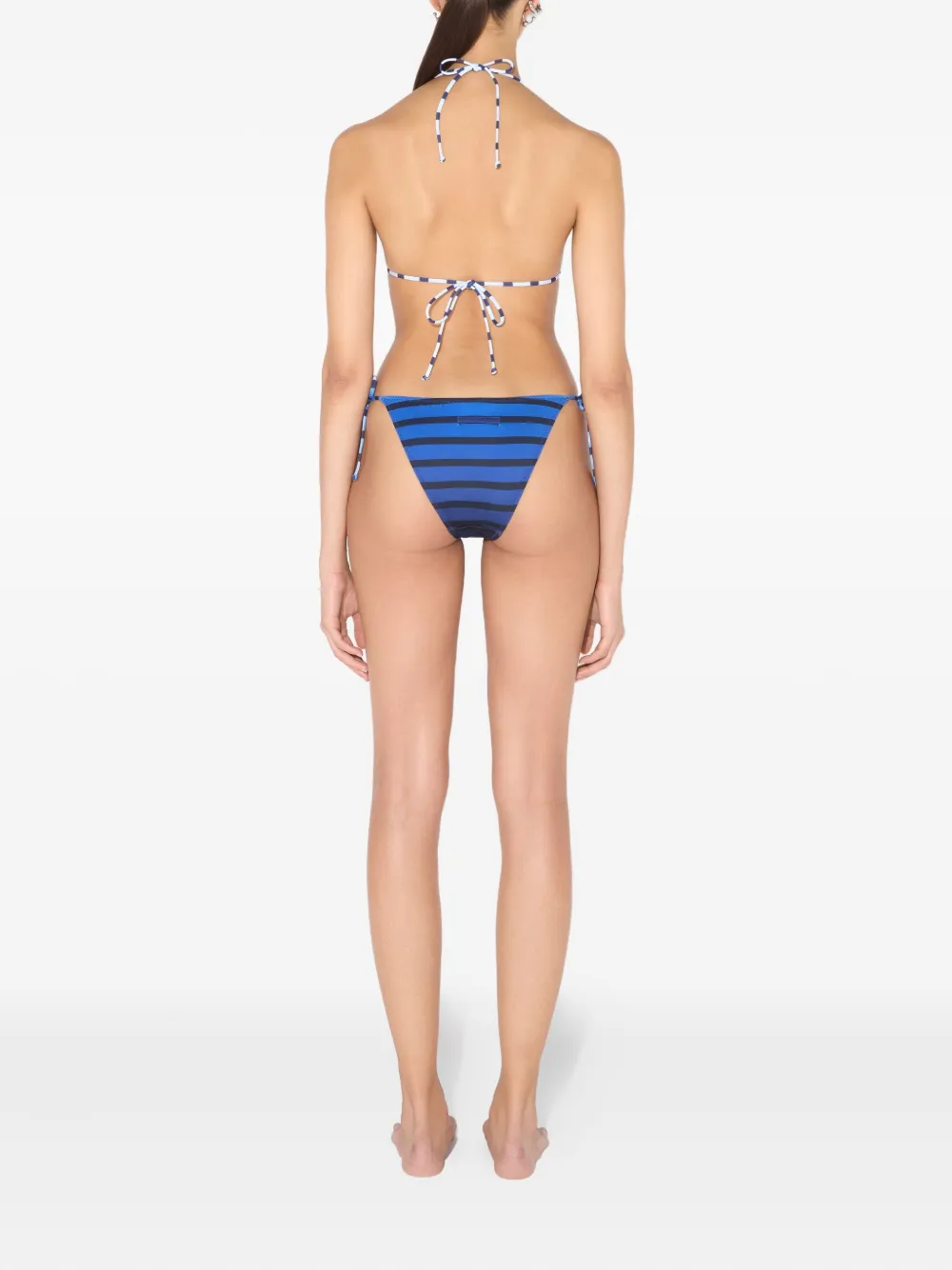 Jean Paul Gaultier Bikinislip met Marinière-print Blauw