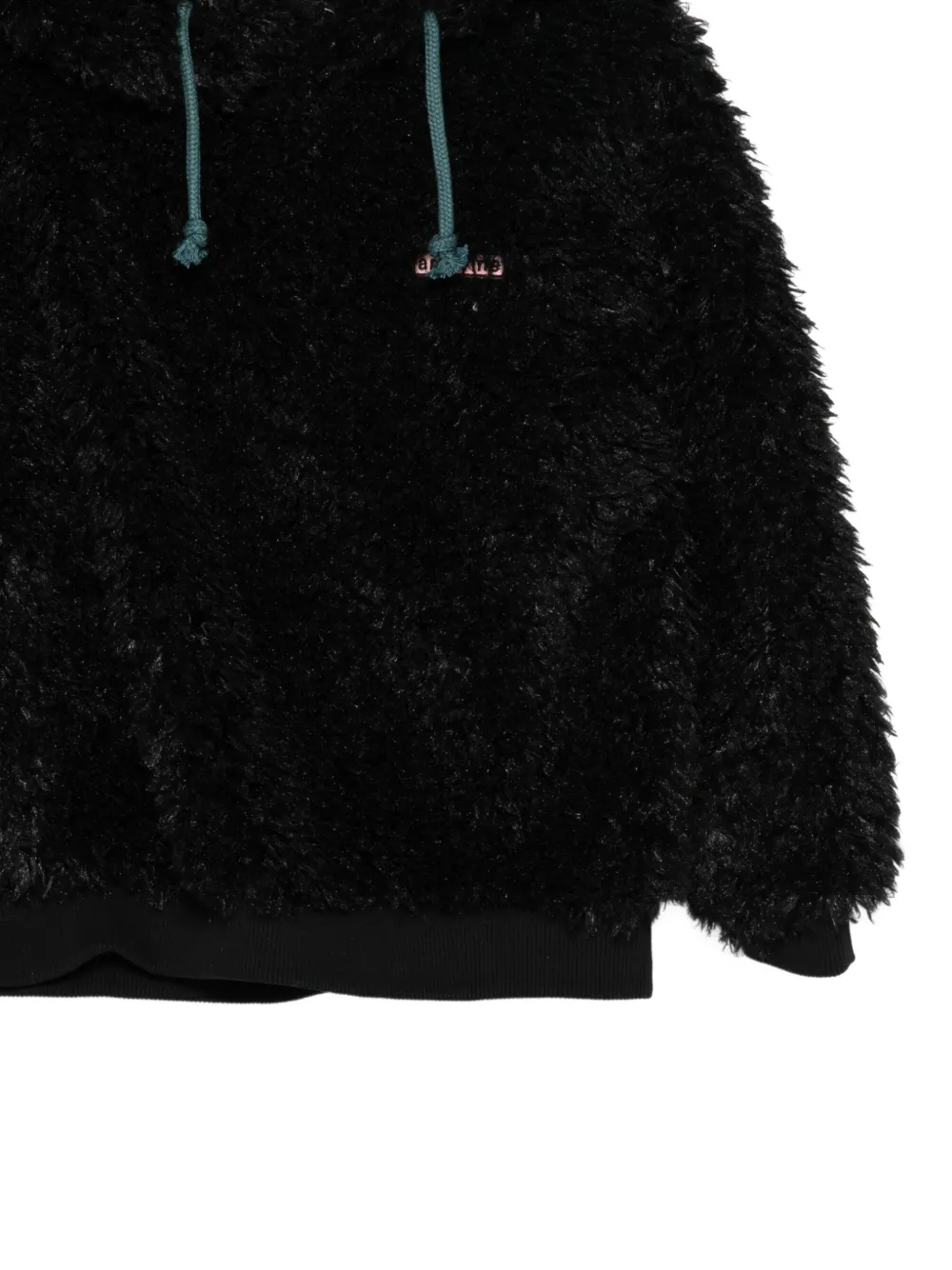 Andorine Hoodie met imitatiebont Zwart