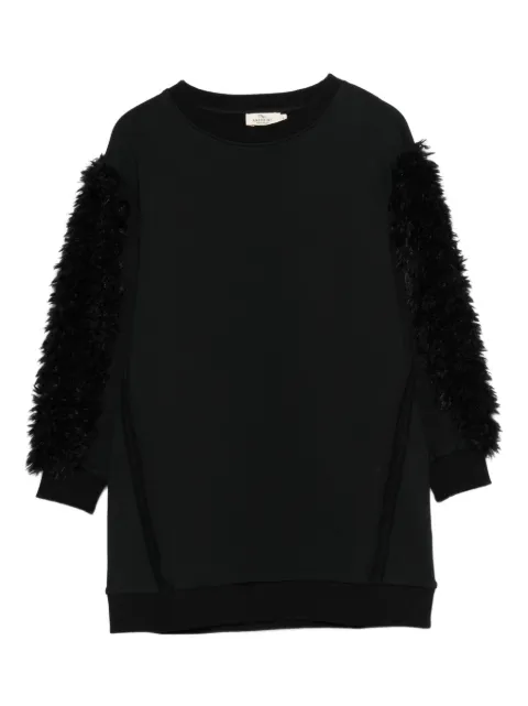 Andorine faux-fur detail dress