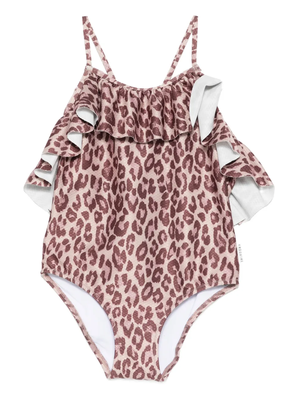 Andorine leopard-print ruffled swimsuit | Neutrals | Image 1