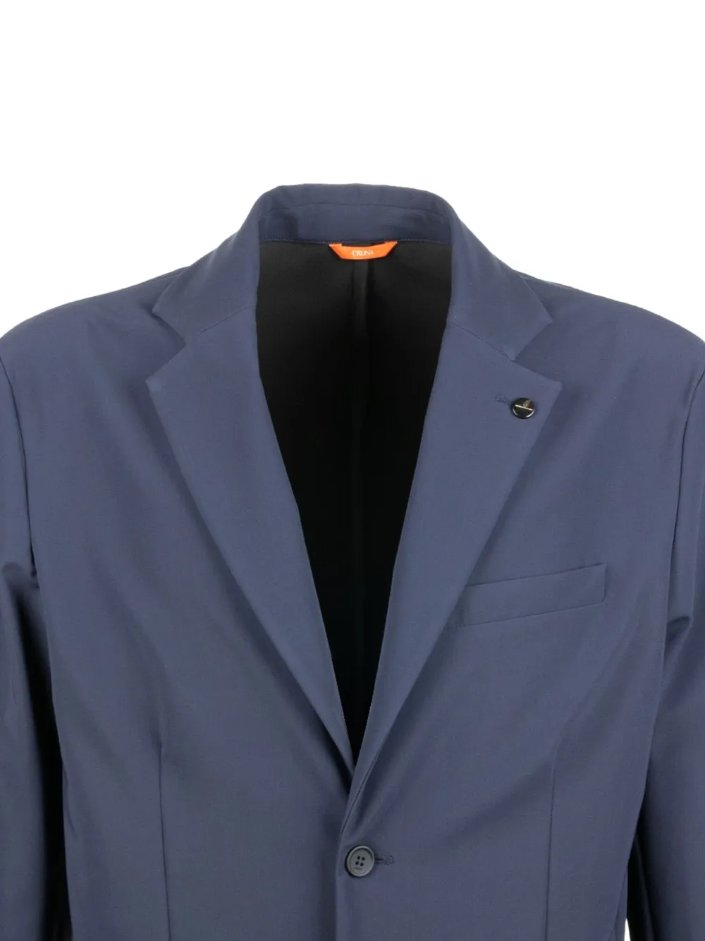 Cruna Button Pocket Blazer In Blue