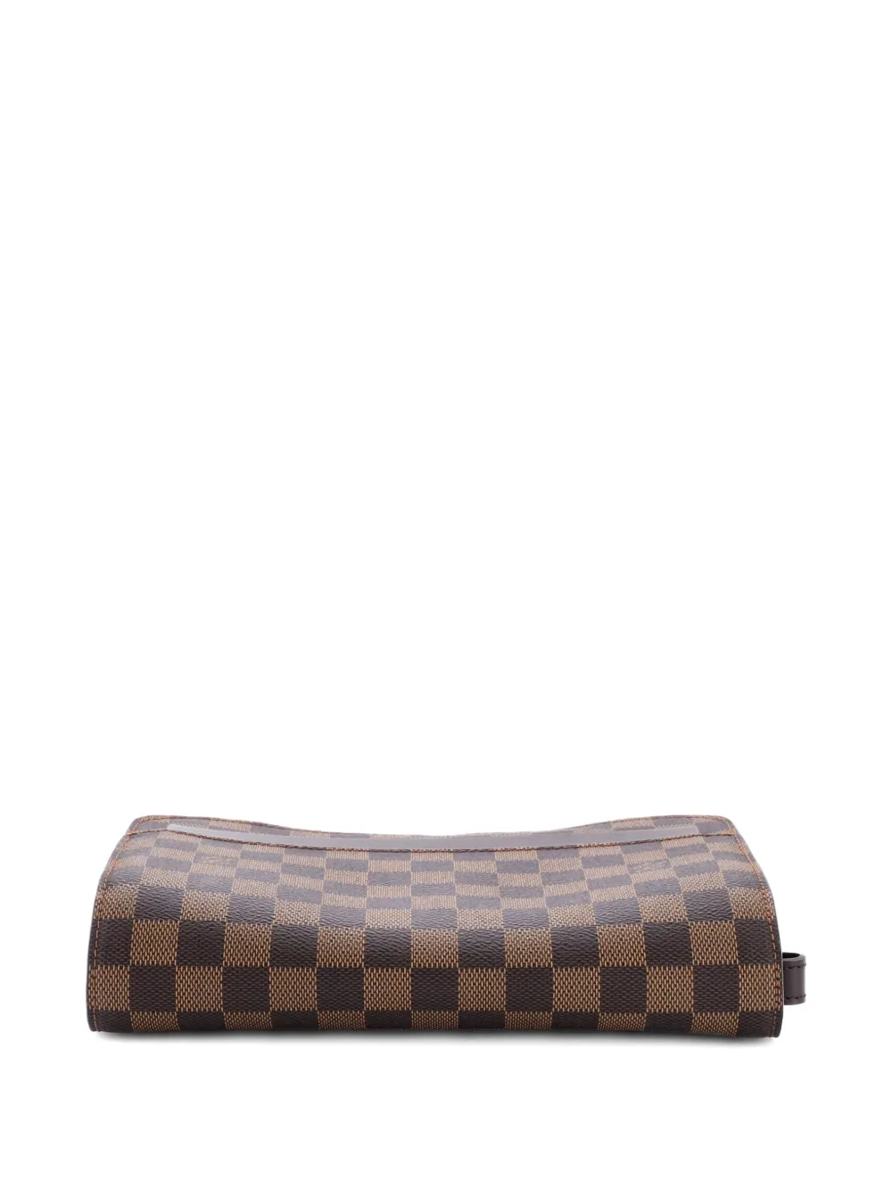 Pre-owned Louis Vuitton Pochette Saint Louis Damier Clutch Bag In Brown