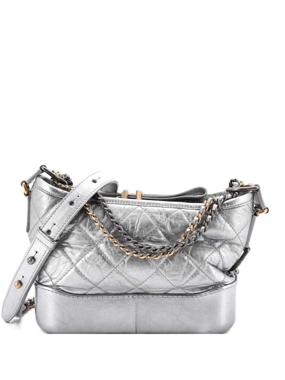 CHANEL Pre-Owned Gabrielle Quilted Aged Calfskin Small hobo bag -