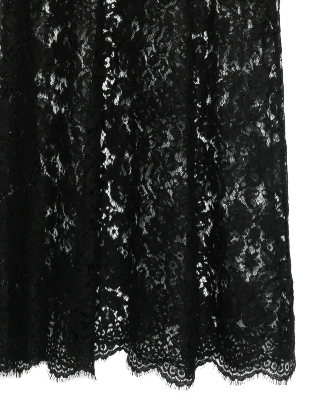  Carine Gilson Robe-nuisette En Dentelle - Noir 