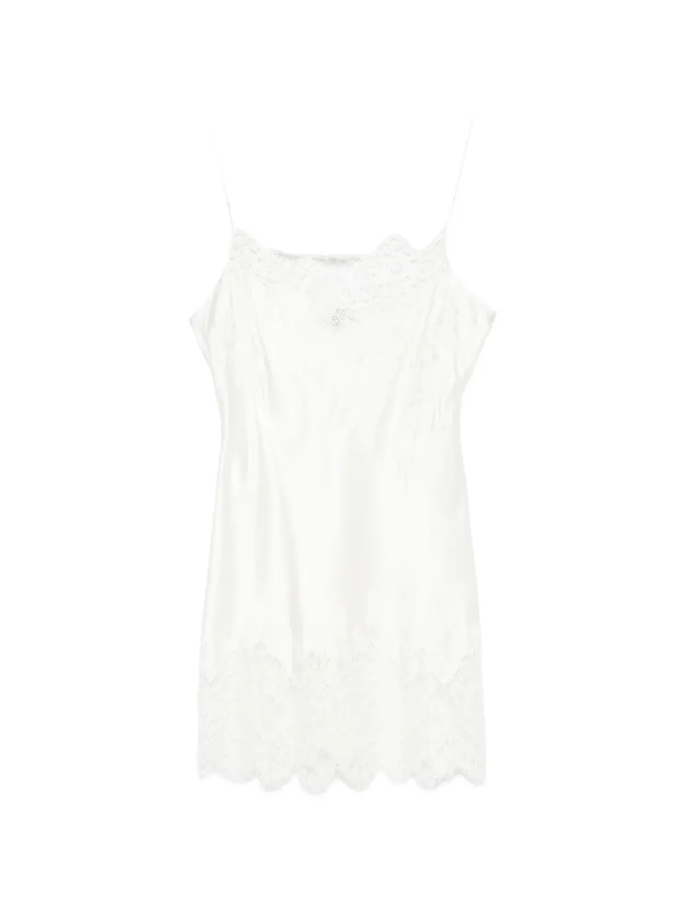 Carine Gilson Camisole-Top mit geradem Ausschnitt - Weiß