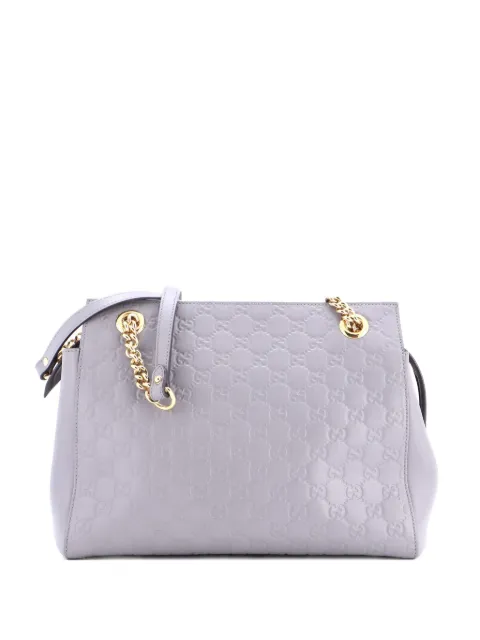 Gucci Pre-Owned Soft Signature Shoulder Bag Guccissima Leather Medium tote bag