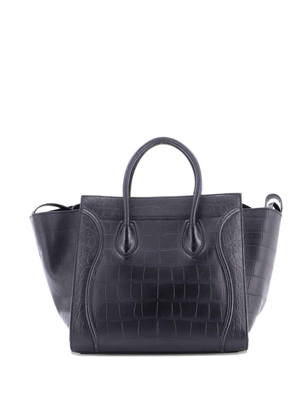 Celine Pre-Owned Phantom Bag Crocodile Embossed Leather Medium tote Celine Pre-Owned Phantom Bag Crocodile Embossed Leather Medium tote