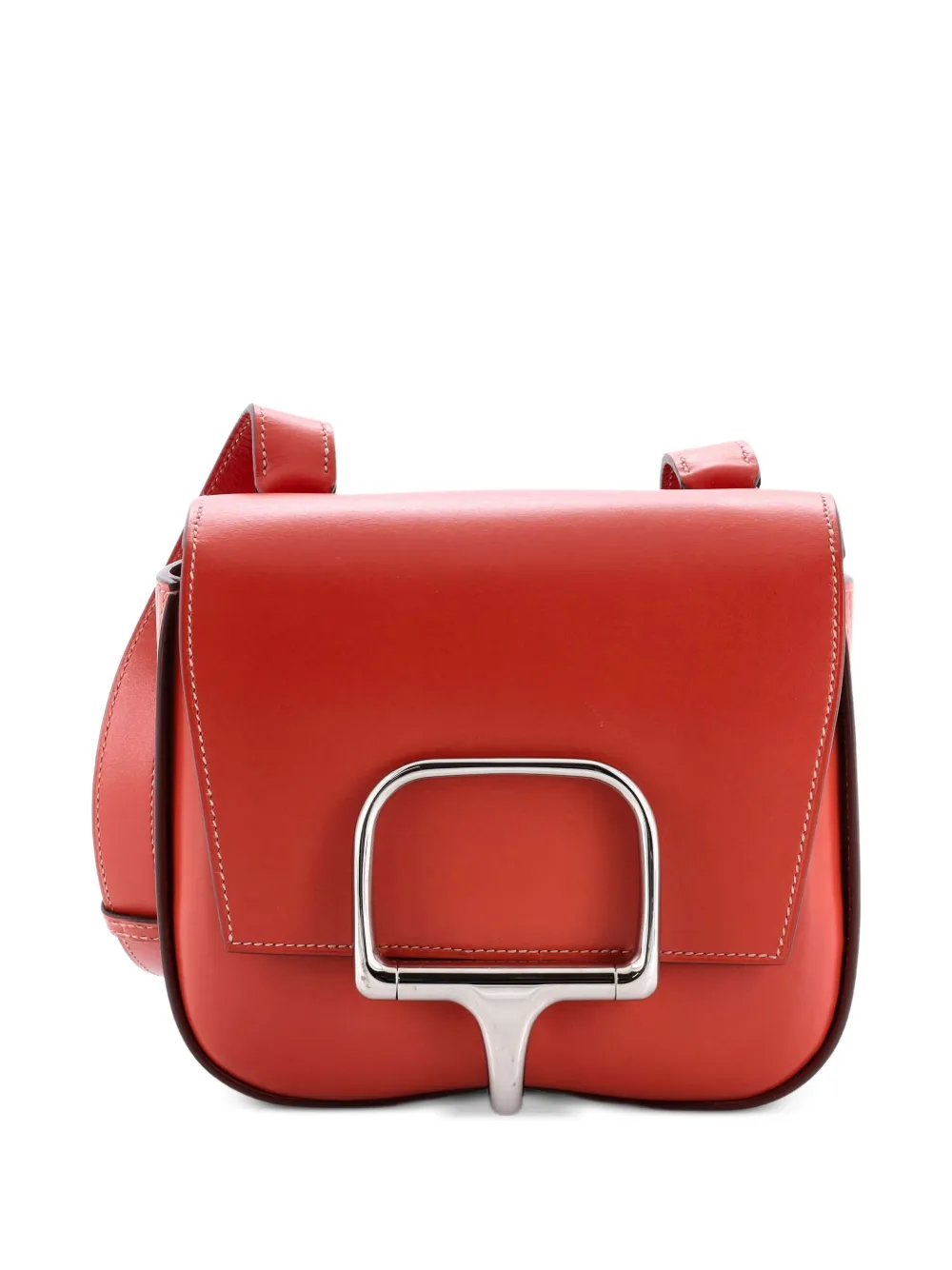 Hermès Pre-Owned Della Cavalleria Tadelakt Mini shoulder bag - オレンジ Hermès Pre-Owned Della Cavalleria Tadelakt Mini shoulder bag - オレンジ