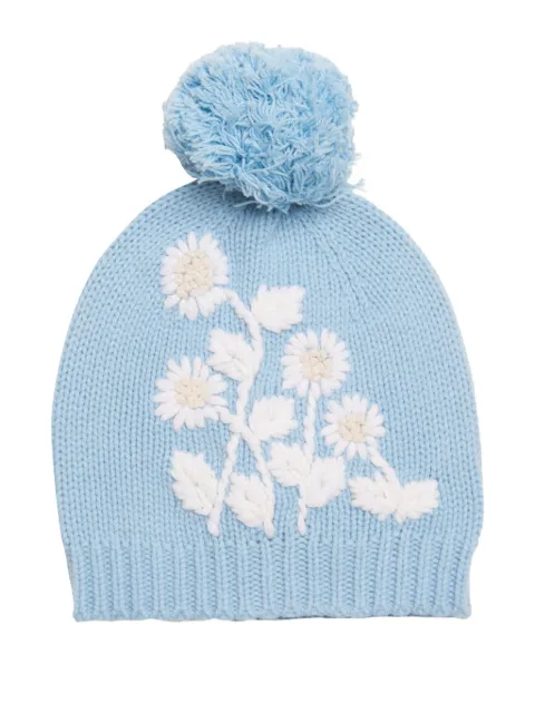 LoveShackFancy gorro con bordado floral