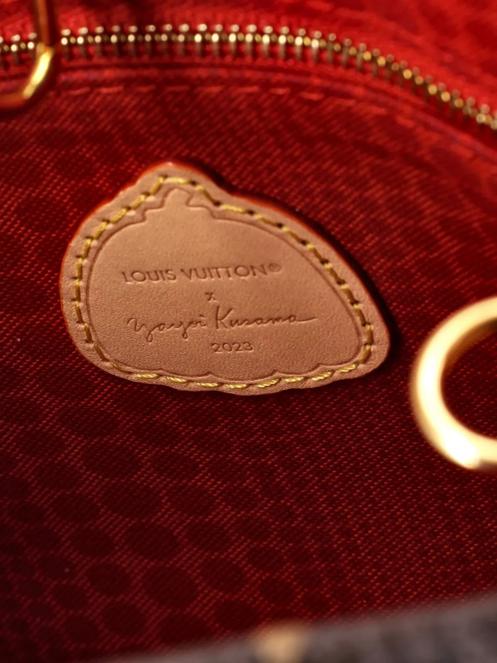 Pre-owned Louis Vuitton Onthego Yayoi Kusama Painted Dots Monogram Canvas Pm Tote Bag In Brown