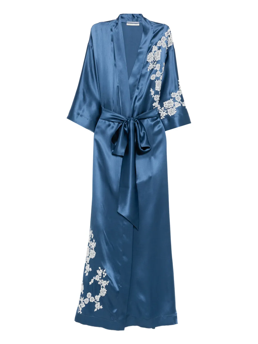Carine Gilson Morgenmantel aus Seide - Blau