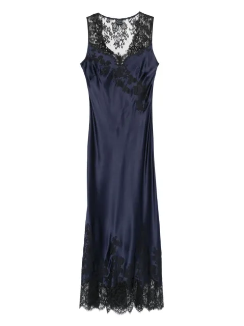 Carine Gilson vestido de noche con detalle de encaje