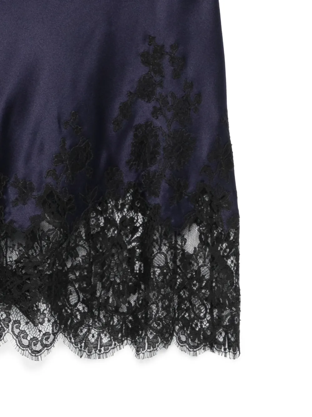 Carine Gilson Lace-detail Slip In Blue