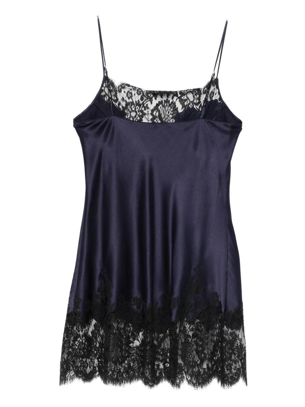 Carine Gilson Lace-detail Slip In Blue